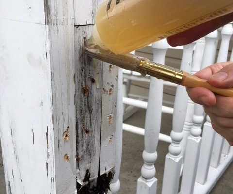 Porch Post - Rot Terminator Application